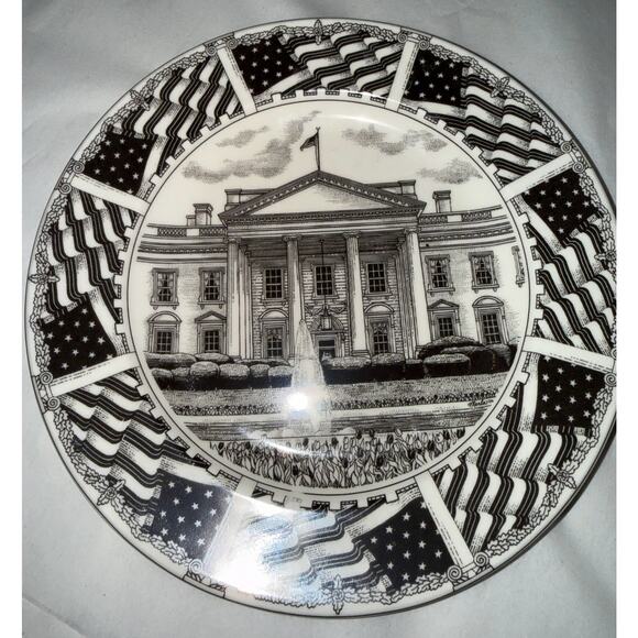 PTS International Slice Of Life Collection 3 Plates Miss Liberty, White House, S - Picture 3 of 5